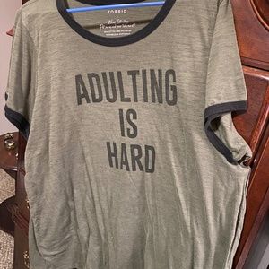 Torrid brand black n gray tshirt